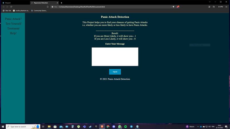 Team name:Data Wizards SRM13 Panic Attack Prediction  – screenshot 2