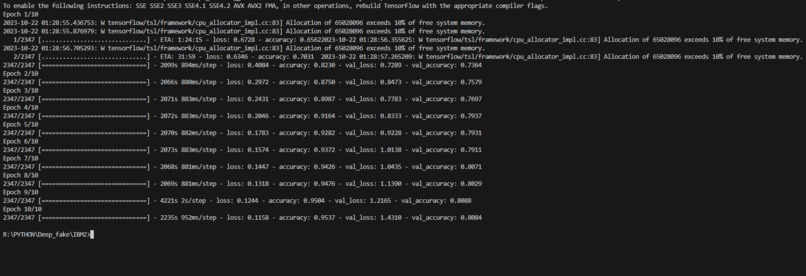 DEEPFAKE DETECTION SYSTEM – screenshot 1