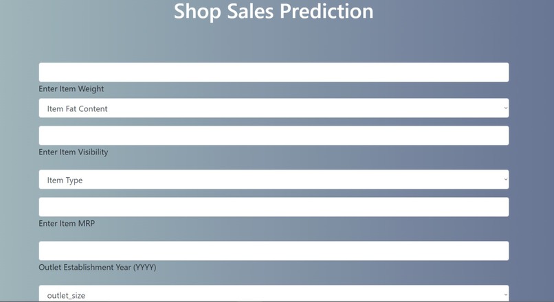 Big Mart Sales Prediction  – screenshot 1