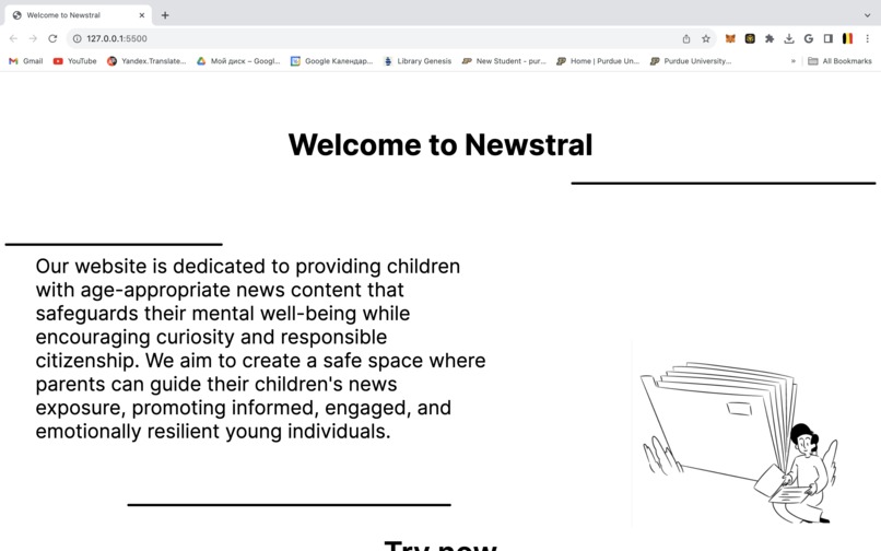 Newstral – screenshot 1