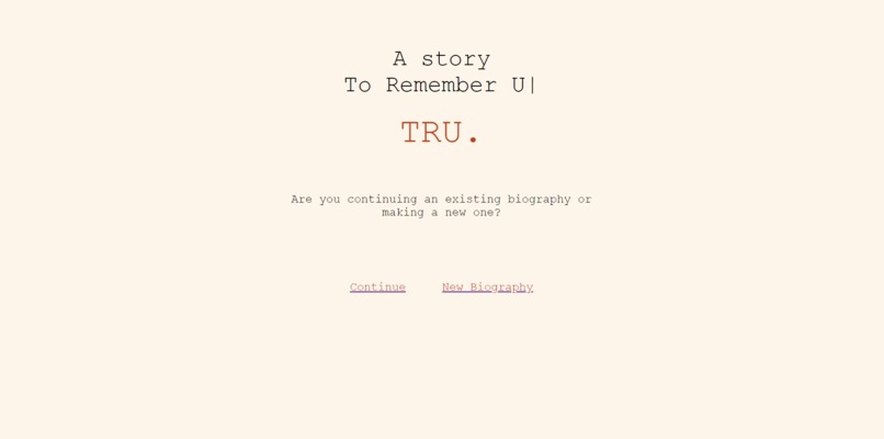 TRU: To Remember U – screenshot 1