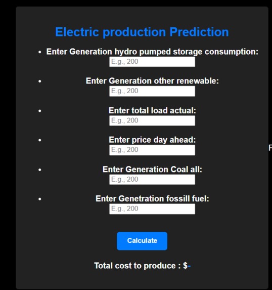 Electricity Price Prediction – screenshot 2