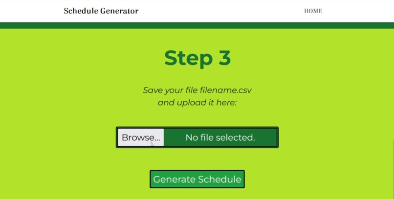 School Schedule Generator – screenshot 4