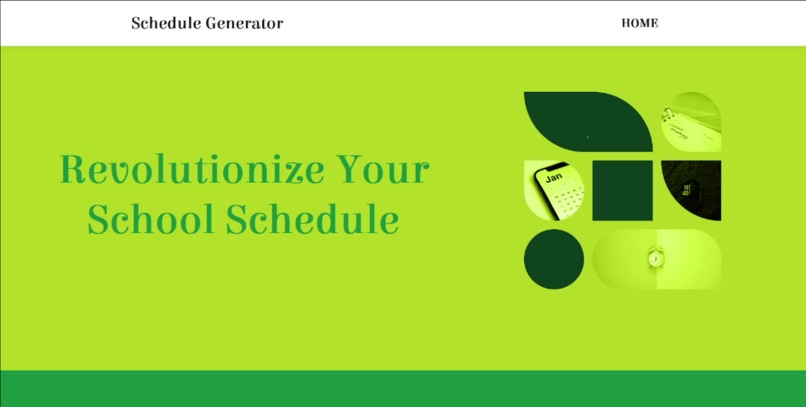 School Schedule Generator – screenshot 1