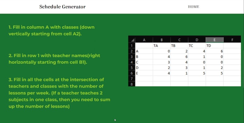 School Schedule Generator – screenshot 3