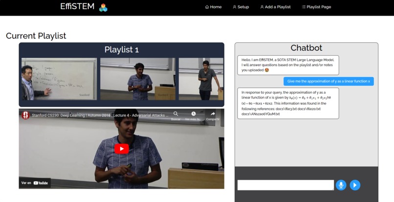 EffiSTEM – screenshot 1