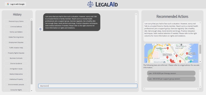 LegalAId – screenshot 1