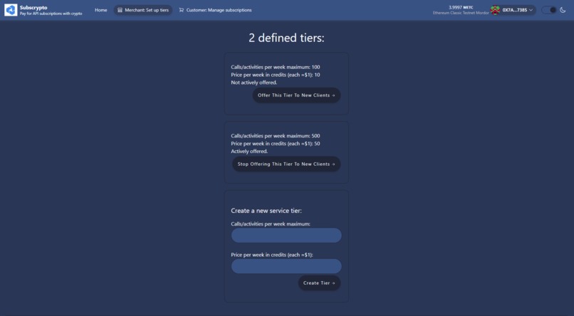 SubsCrypto – screenshot 3