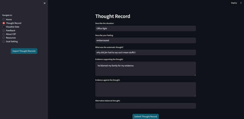 CBT Assistant – screenshot 1