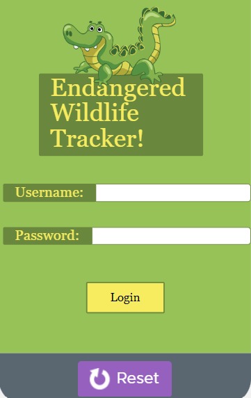 Endangered Wildlife Tracker – screenshot 1