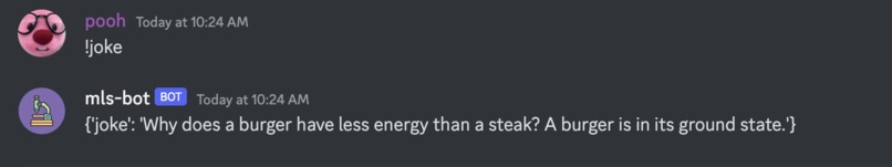 MLS Discord Bot  – screenshot 2