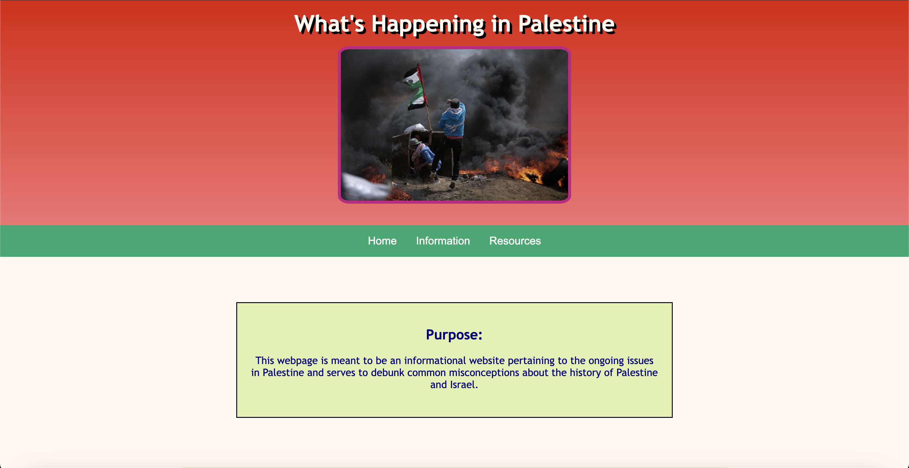 What's Happening in Palestine | Devpost