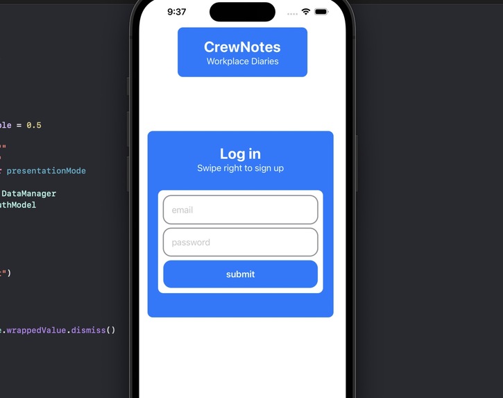 CrewNotes – screenshot 1