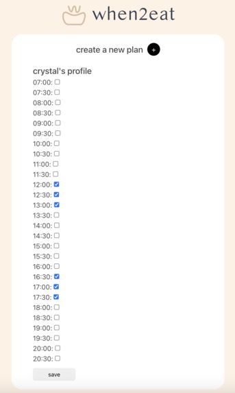 when2eat – screenshot 3