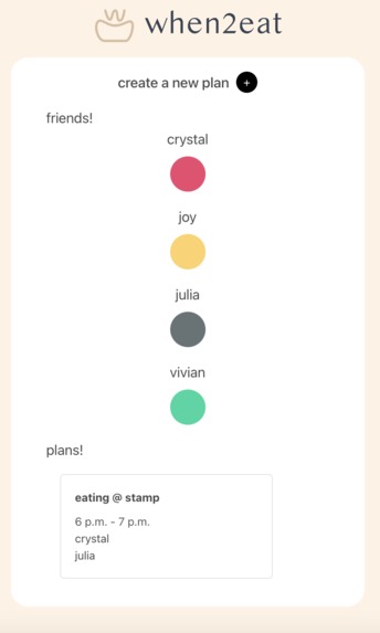 when2eat – screenshot 4