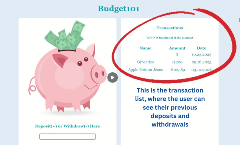 Budget101 – screenshot 1