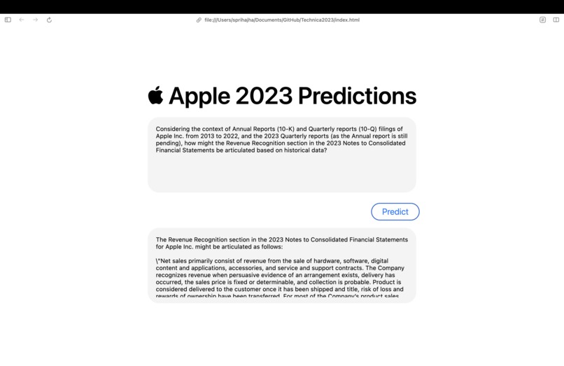 Filings Forecaster – screenshot 1
