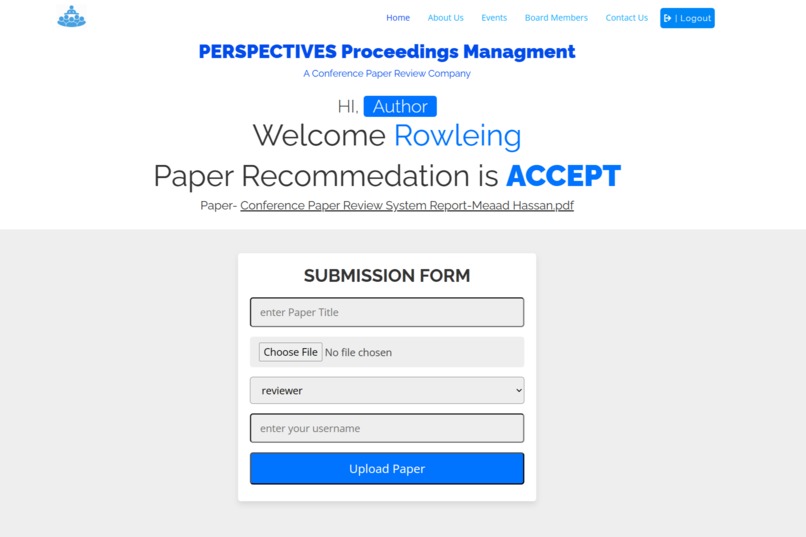 Perspective Conference Management – screenshot 3