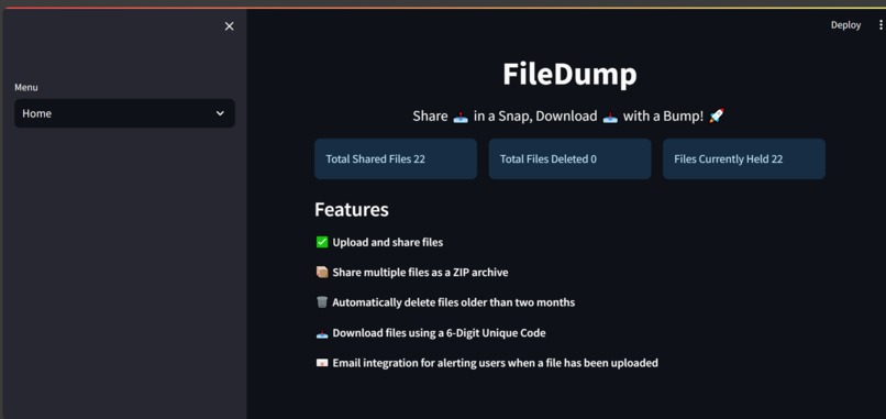 FileDump – screenshot 1