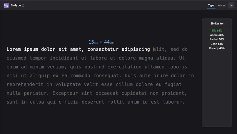 BioType – screenshot 2