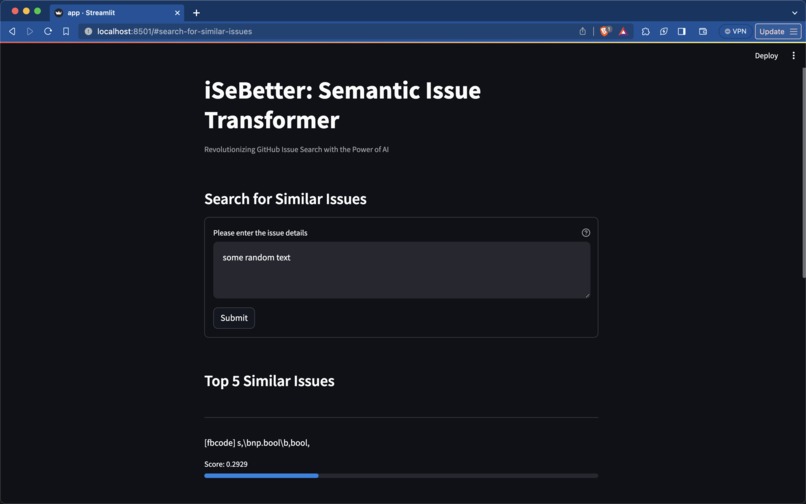 iSeBetter: Semantic Issue Transformer – screenshot 1