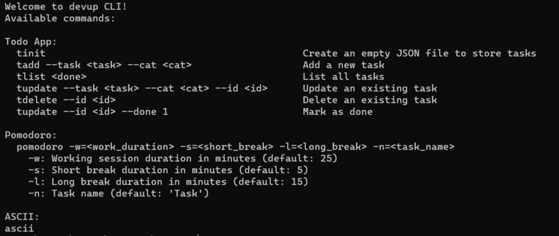 DevUp – screenshot 1