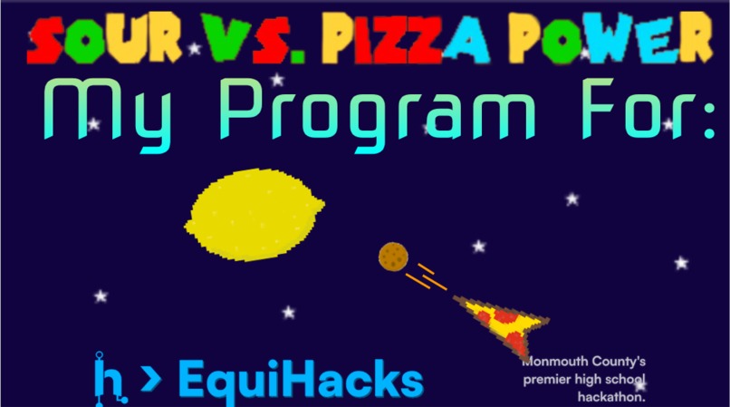 Sour Vs. Pizza Power, Equihacks Submission S1 – screenshot 1