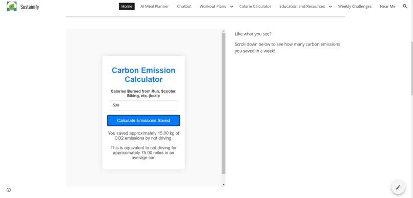 Sustainify – screenshot 2