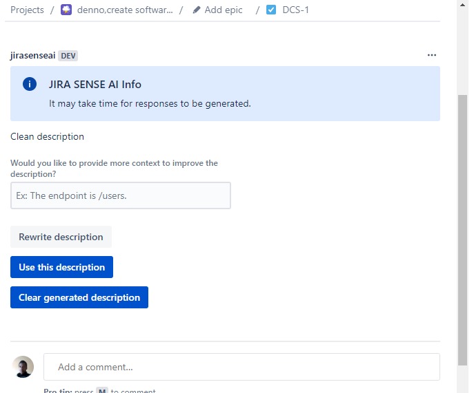 JiraSenseAi – screenshot 2