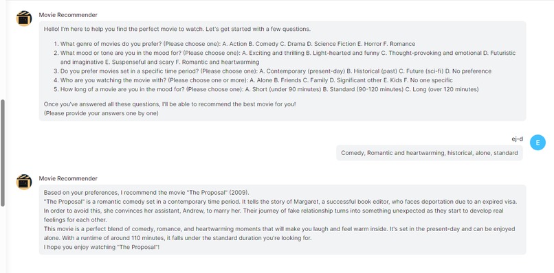 AI Agent- Movie Recommendor – screenshot 1