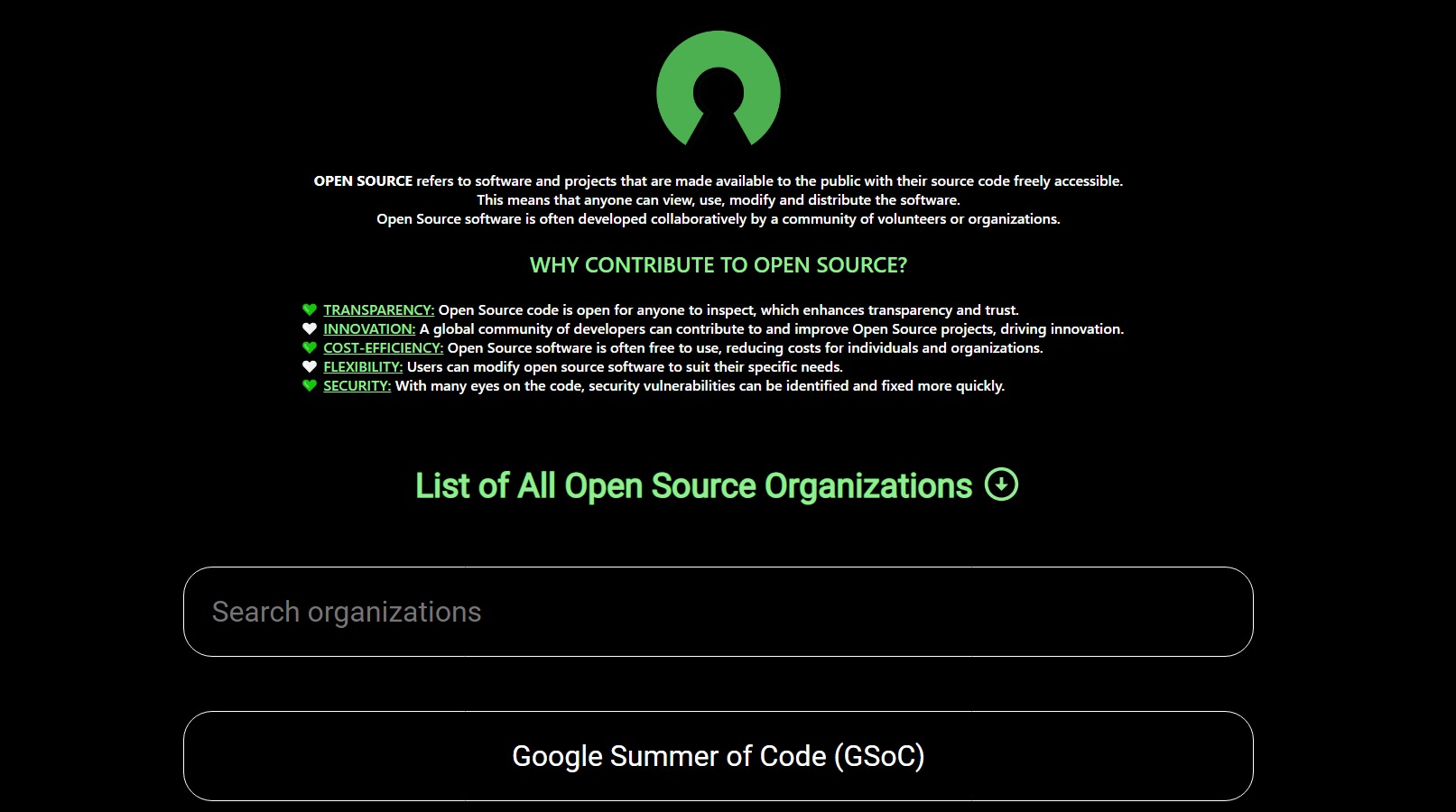 Open source organizations devpost