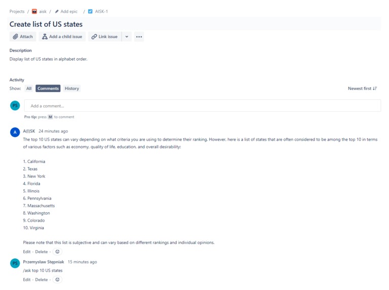 A(I)sk – screenshot 1