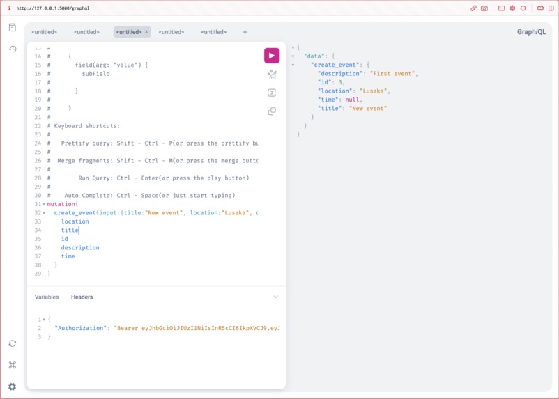 Community Assistance API – screenshot 1