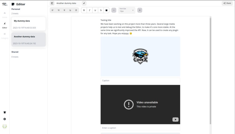 TrEdit – screenshot 2