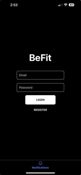 BeFit – screenshot 1