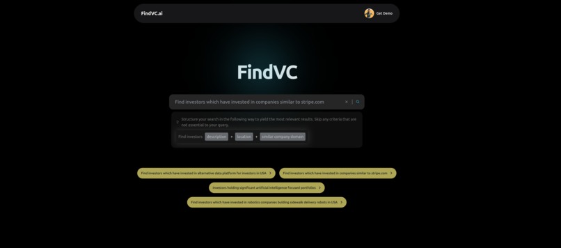 FindVC.ai – screenshot 2