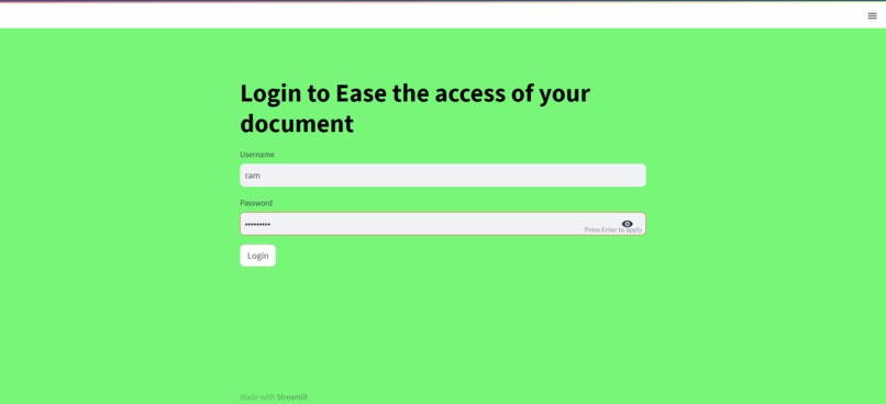 Web app for AI-Powered Information Management System. – screenshot 1