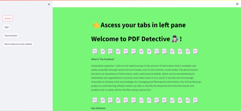 Web app for AI-Powered Information Management System. – screenshot 2