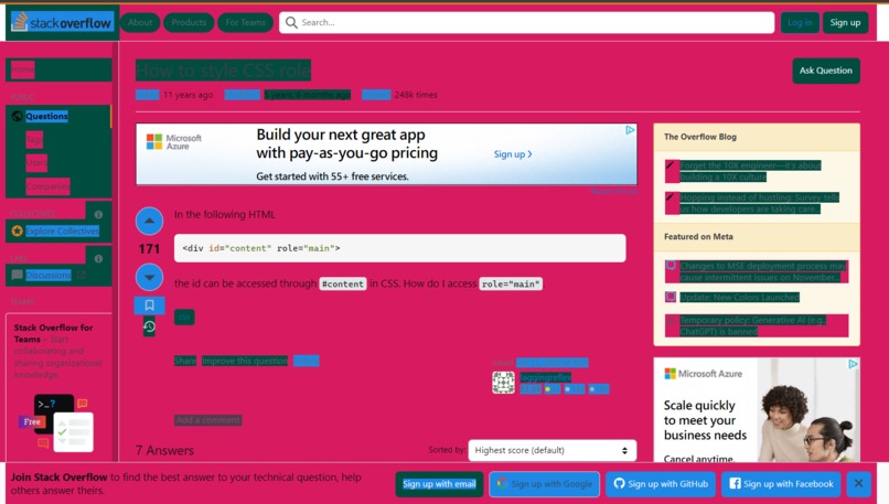 Accessible Colors for Web – screenshot 1