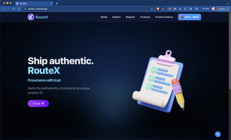 RouteX – screenshot 1