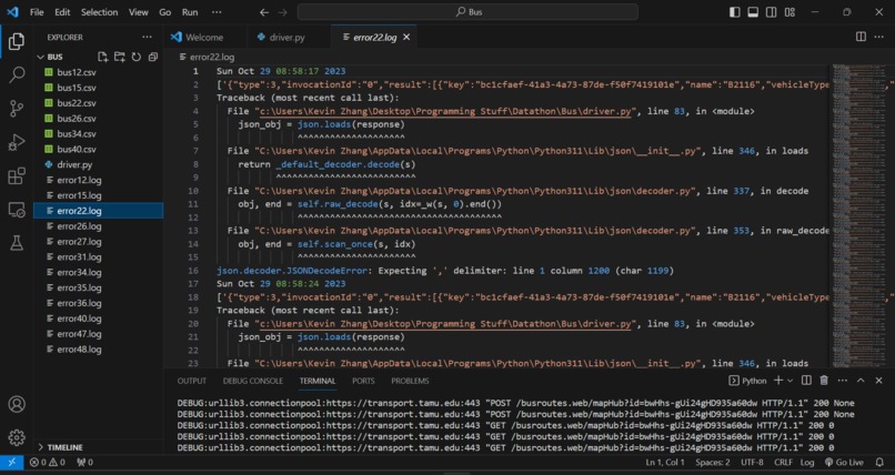 Texas A&M Bus Routes Dataset – screenshot 5