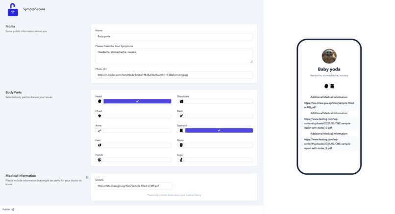SymptoSecure – screenshot 2