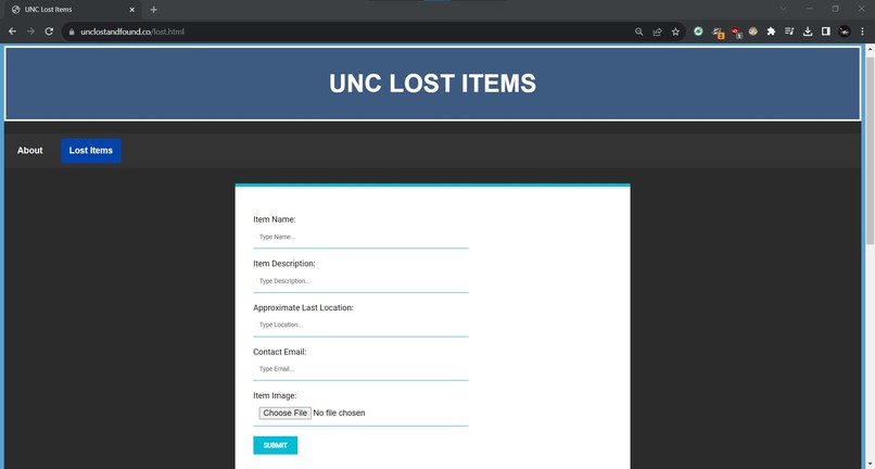 UNC Lost and Found – screenshot 2