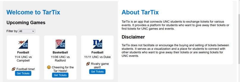 TarTix – screenshot 1