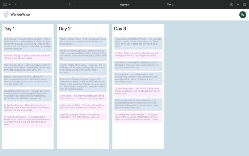 WanderWise – screenshot 1