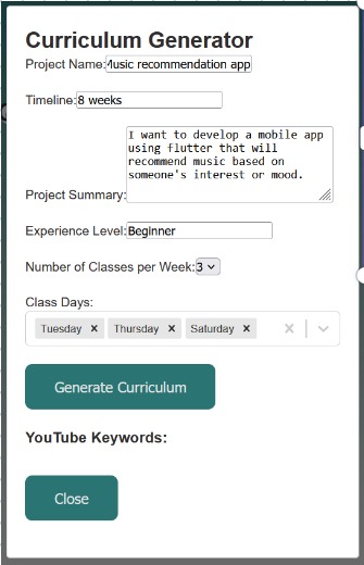 Kurriculum – screenshot 2