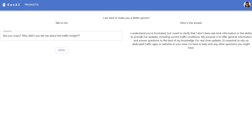 GenAI – screenshot 1
