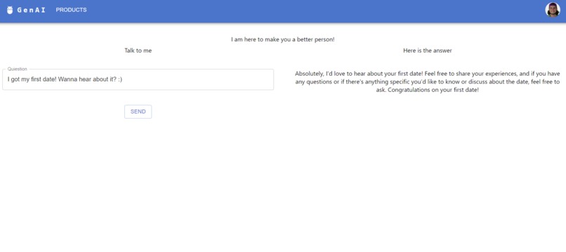 GenAI – screenshot 2