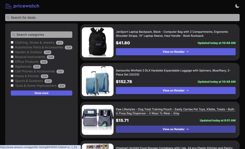 PriceWatch – screenshot 3