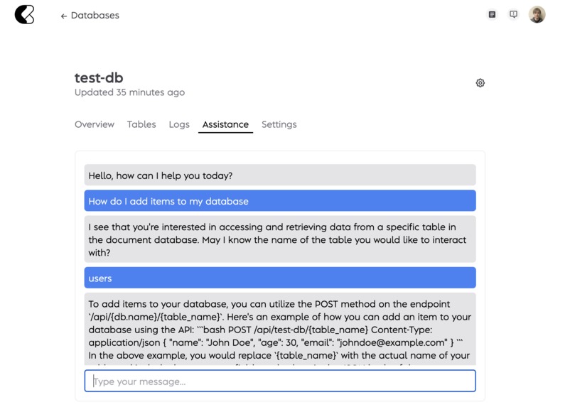 ezDB – screenshot 3